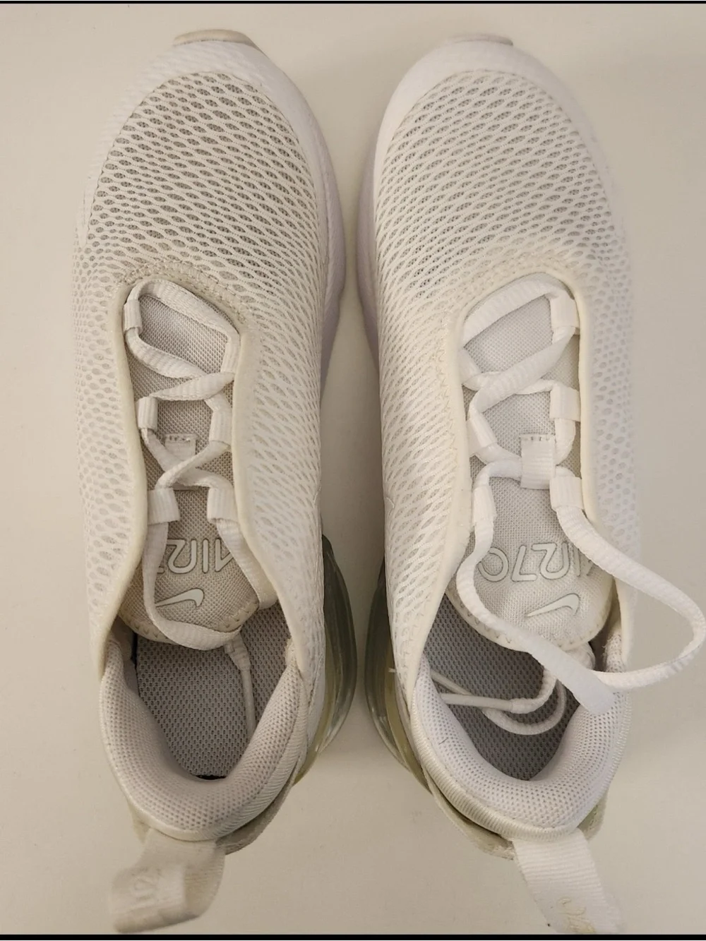 Nike Little Kids' Air Max 270 Shoes, White/White-Metallic Silver, 2Y